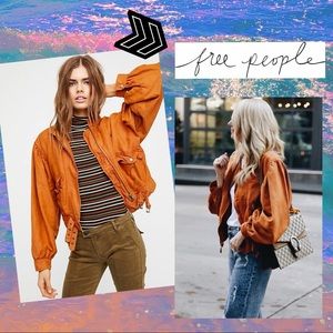 FREE PEOPLE 🍊 Poet Burnt Orange Jacket